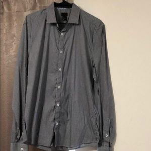 Pinned Striped Casual Button Down